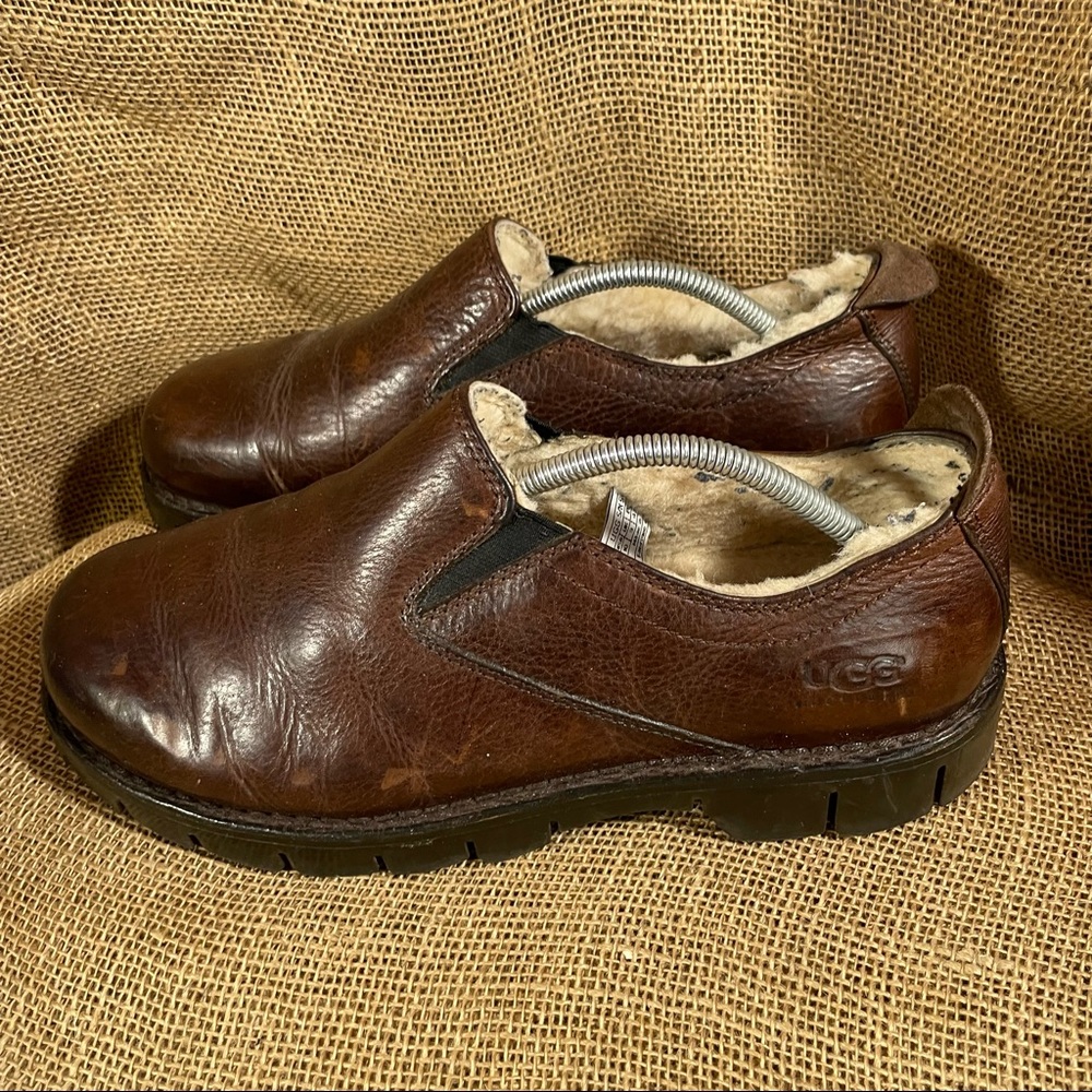 UGG Australia brown Sheepskin Men's Shoes Loafers